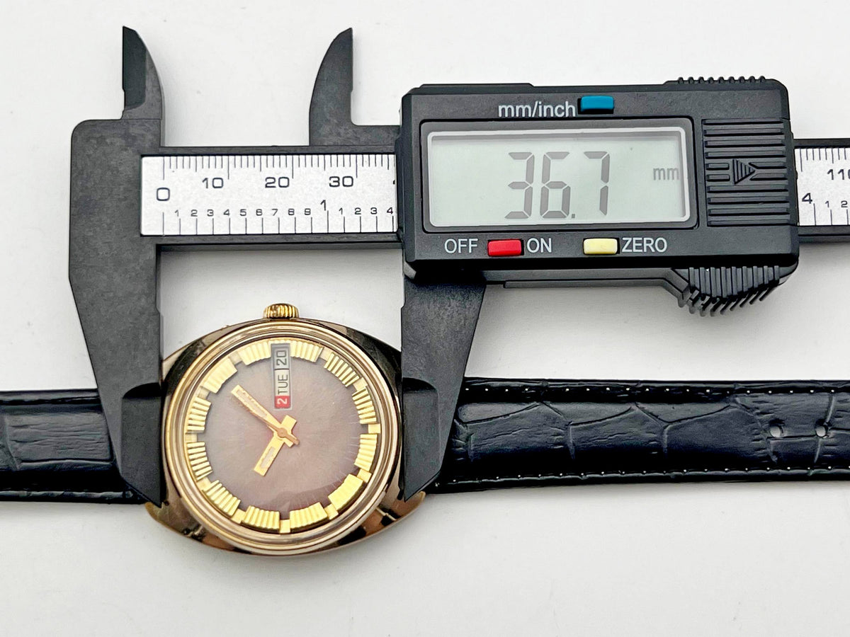 Vintage SLAVA 2428 AU Soviet Mechanical Watch | Gilding Wristwatch USSR Watch