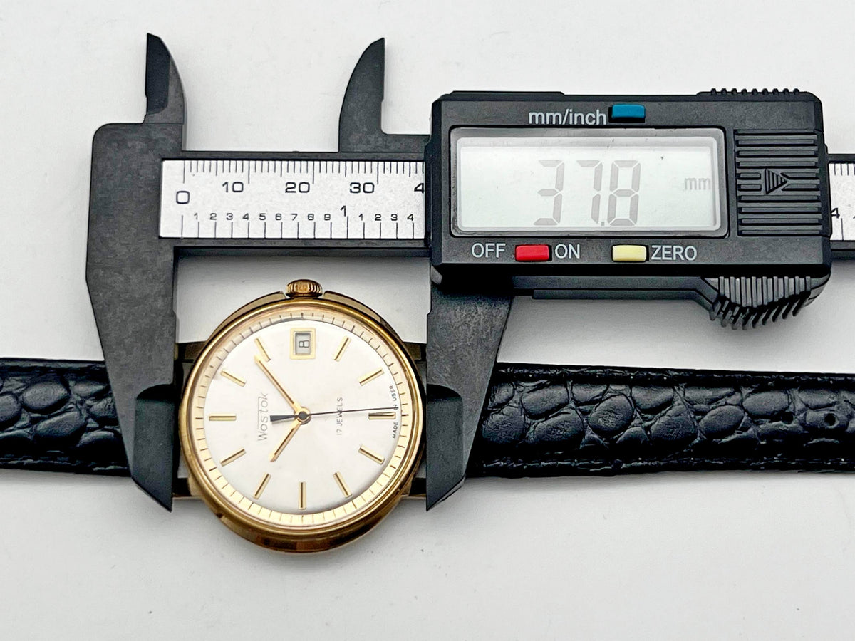 Vintage WOSTOK 2414 AU Gilt Soviet Mechanical Wristwatch | Vostok USSR Watch