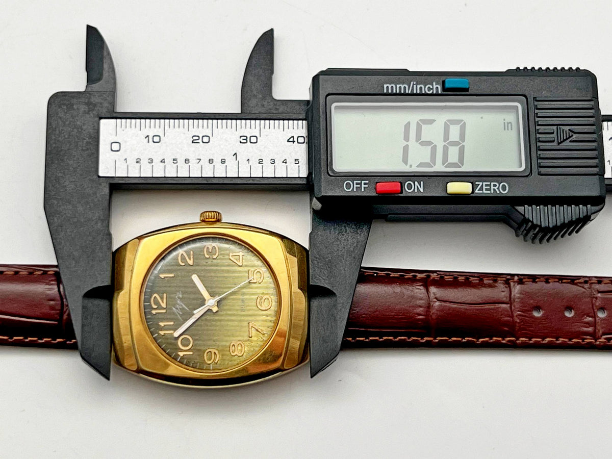 Vintage LUCH 2209 AU10 Soviet Mechanical Watch | Gilding Wristwatch USSR Watch
