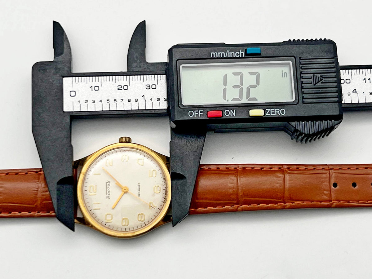 Vintage WOSTOK 2209 AU 10 Gilt Mechanical Wristwatch | Vostok USSR Watch