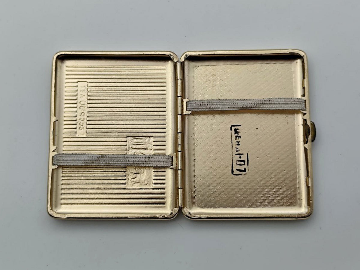 Cigarette Case Wisent Vintage Soviet | BSSR 50 Years Anniversary USSR Tobacciana