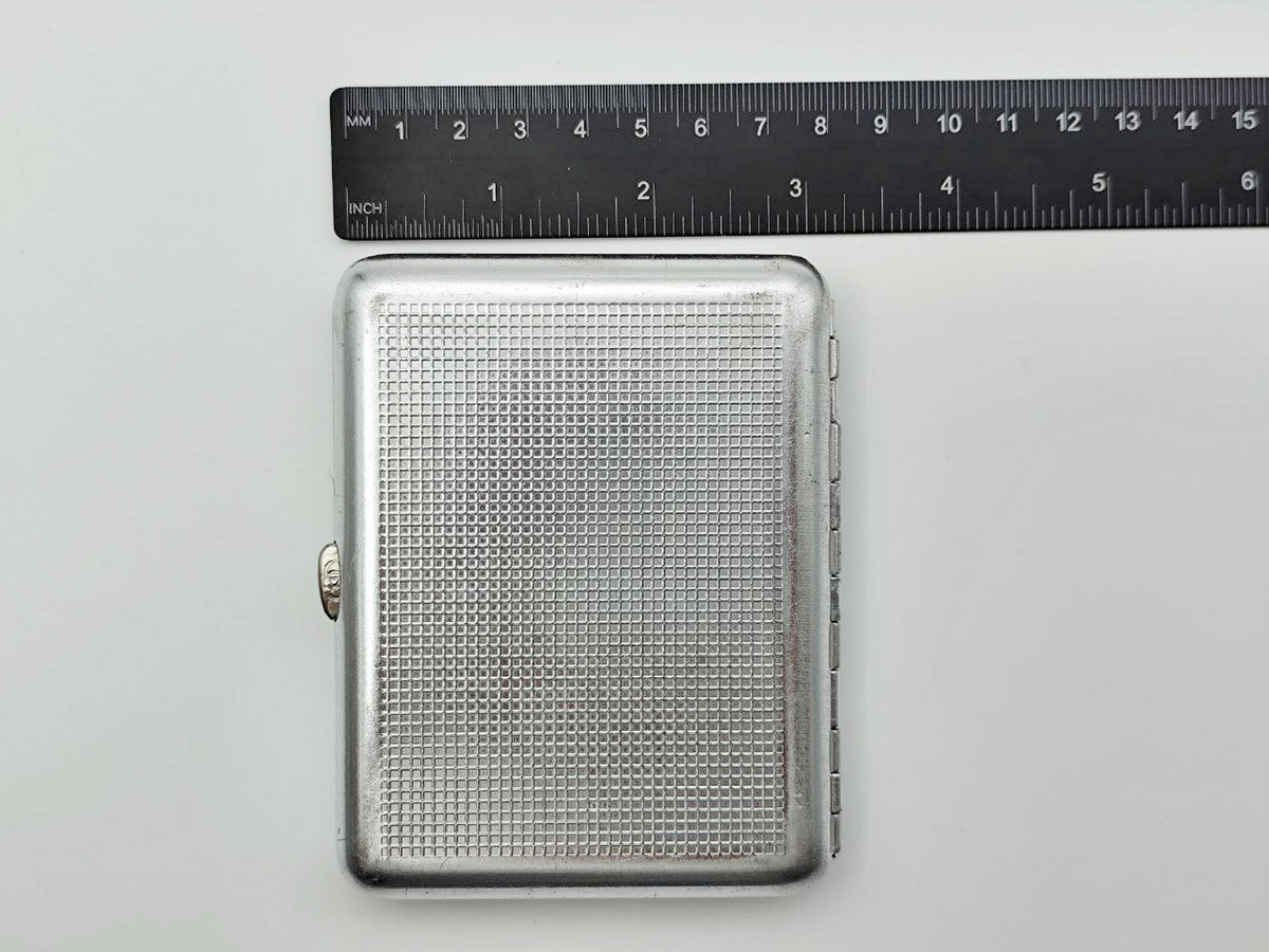 Vintage Traffic Rules Light Cigarette Case | Retro Car Accident Pocket Box Tobacciana USSR