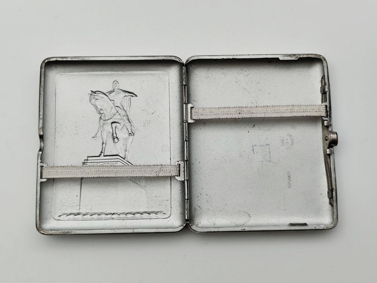 Cigarette Case Yuri Dolgoruky Vintage Soviet | Moscow Monument Melchior Tobacciana USSR
