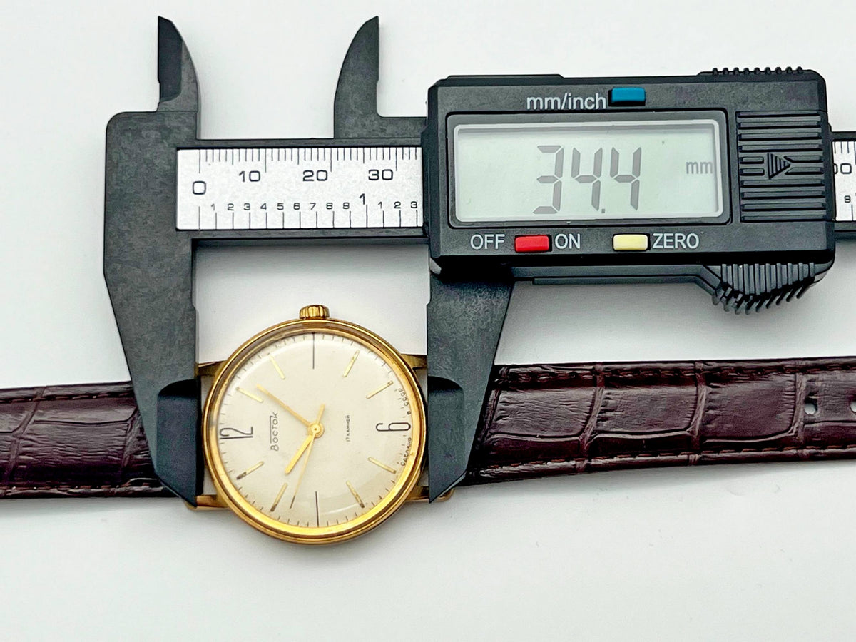 Vintage WOSTOK 2409 AU 20 Gilt Soviet Mechanical Wristwatch | Vostok USSR Watch