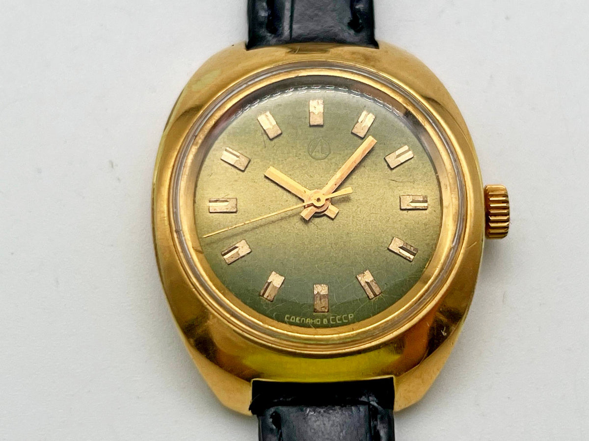 Vintage LUCH 1809 AU Ladies Soviet Mechanical Watch | Gilding  Wristwatch USSR Watch