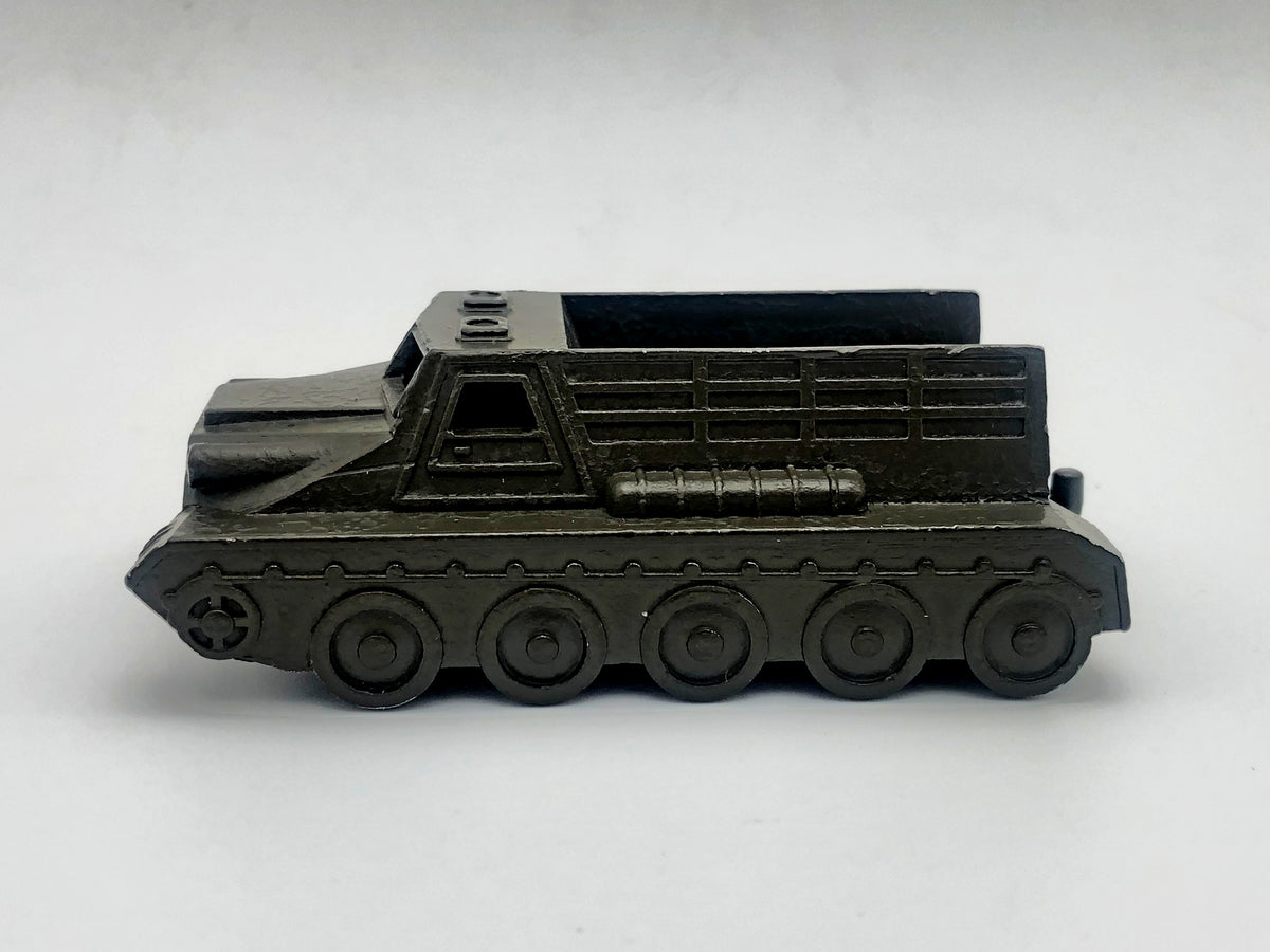 Vintage Soviet Halftrack Armored Vehicle Toy | USSR Diecast Military Collectible