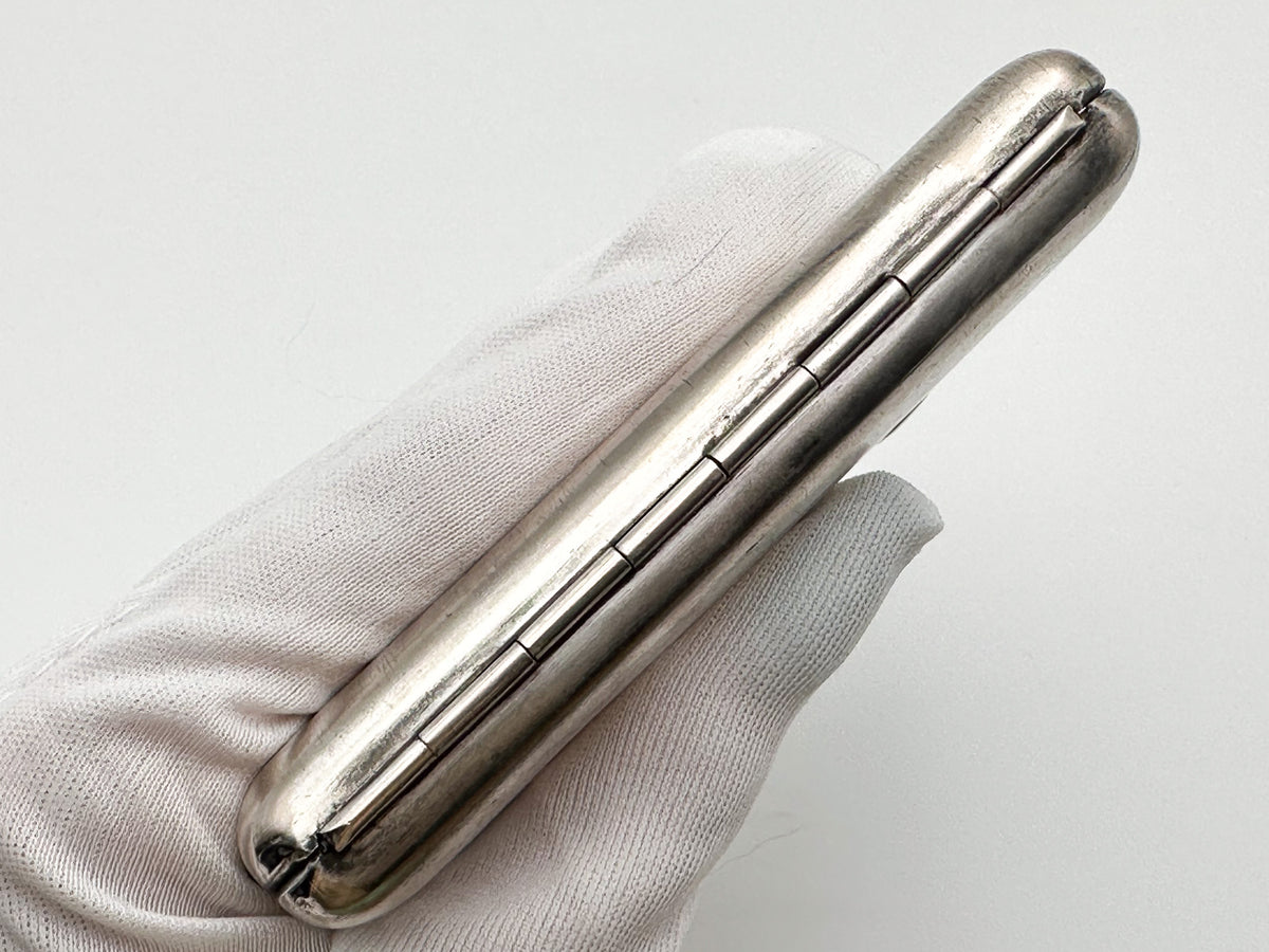 Cigarette Case Hunters at a Rest Vintage Soviet | Perov Metallodetal Melchior Tobacciana USSR