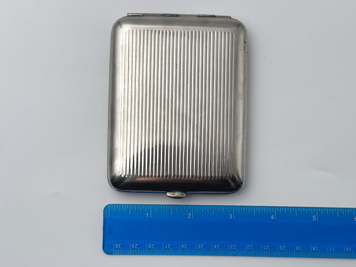 Vintage Cigarette Case Moscow Star Metal  | Art Deco Metal Pocket Box Soviet Tobacciana USSR