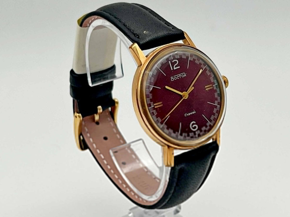 Vintage WOSTOK 2409 AU 20 Soviet Mechanical Watch | Vostok USSR Gilt Watch