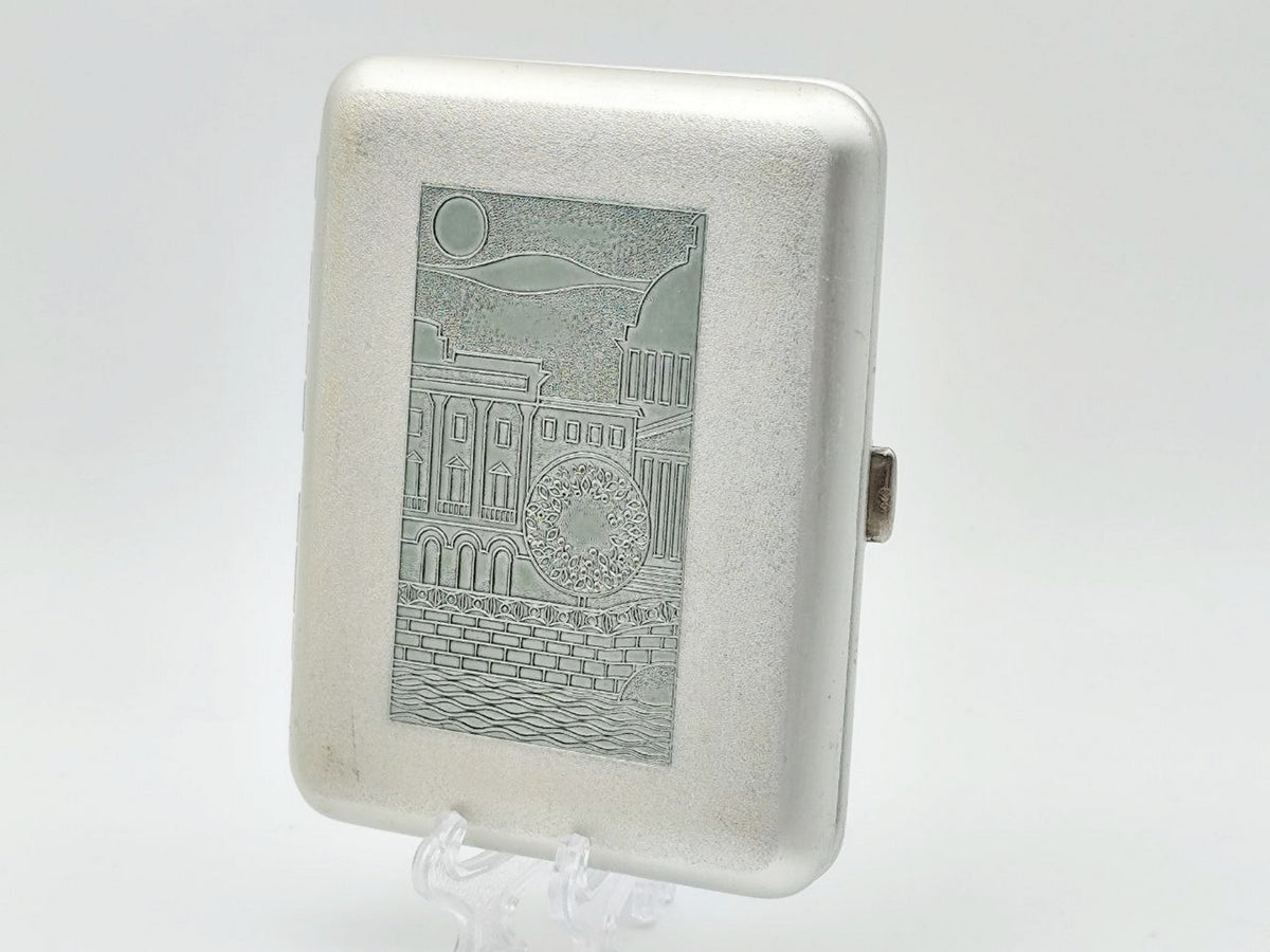 Vintage Leningrad St Isaacs Cathedral Cigarette Case | Lenemalier Artel Pocket Box Soviet Tobacciana USSR