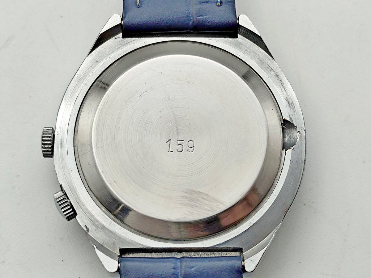 Vintage RAKETA College 2628 Perpetual Calendar Watch | Rare Blue Dial Post-USSR Multi-Year Day/Date Men's Wristwatch
