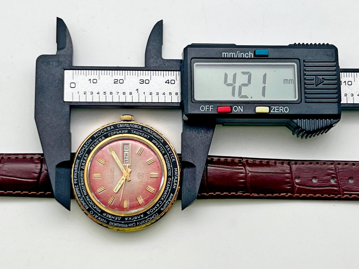 Vintage Raketa 2628 Cities of World AU 10 Soviet Mechanical Watch | USSR Watch