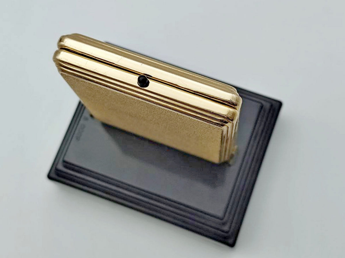 Vintage Musical Cigarette Case 50 Years of October | USSR Wind-up Souvenir Tobacciana