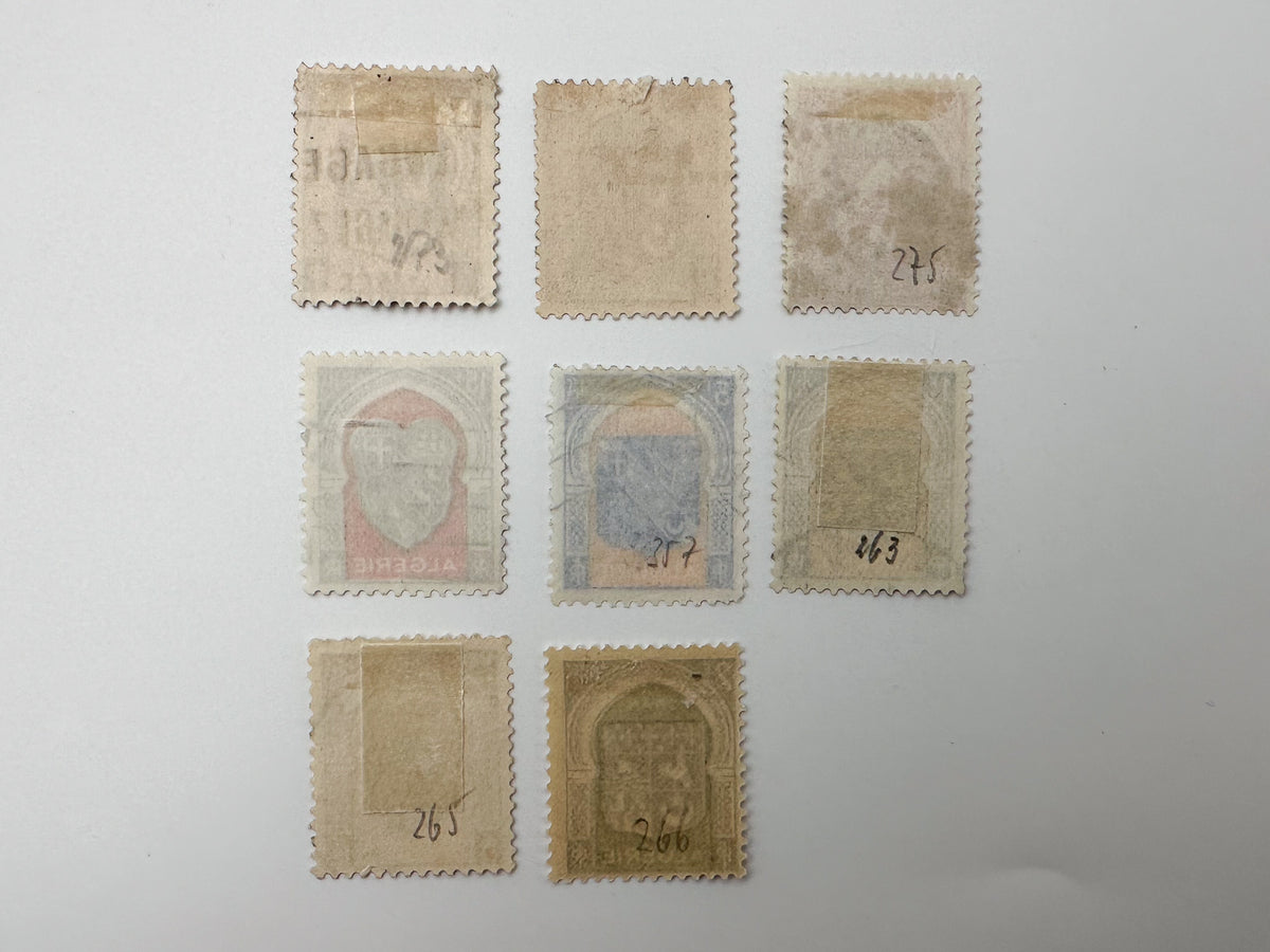 1920–1940s Algeria French Colonial Postage Stamps Collection | Vintage Alger Oran Heraldry Coats of Arms Set of 17 MH