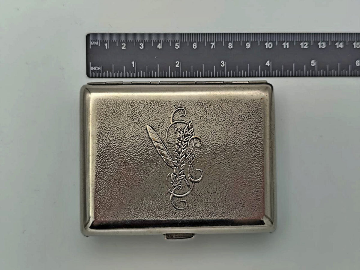 Vintage Nikolai Gogol Cigarette Case | 100th Anniversary Centenary Relief Pocket Box Soviet Tobacciana USSR