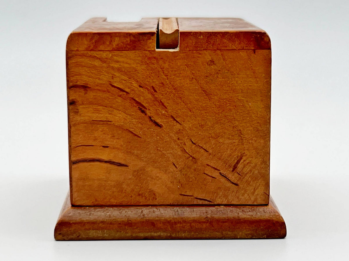 Table Matchbox Holder Karelian Birch Vintage Soviet |  Wood Match Box Stand USSR
