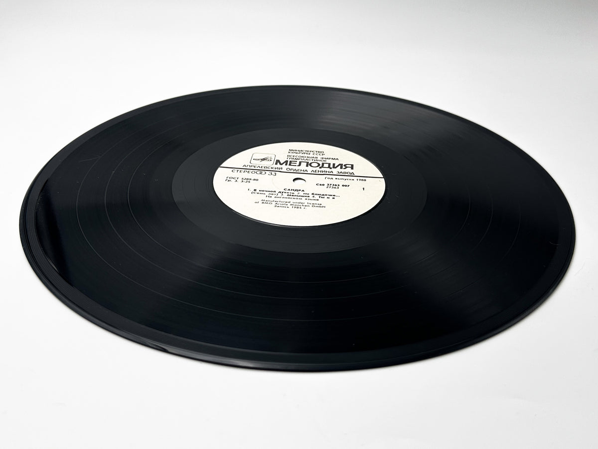 Sandra – The Long Play Vinyl Record LP Melodiya Aprelevka Plant 1988 Licensed Pressing