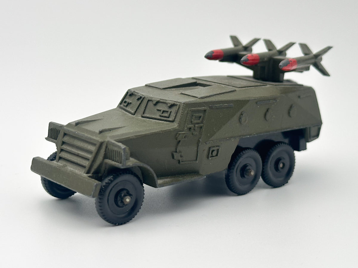 Vintage Soviet Rocket Launcher Armored Car | USSR Diecast Military Missile Toy