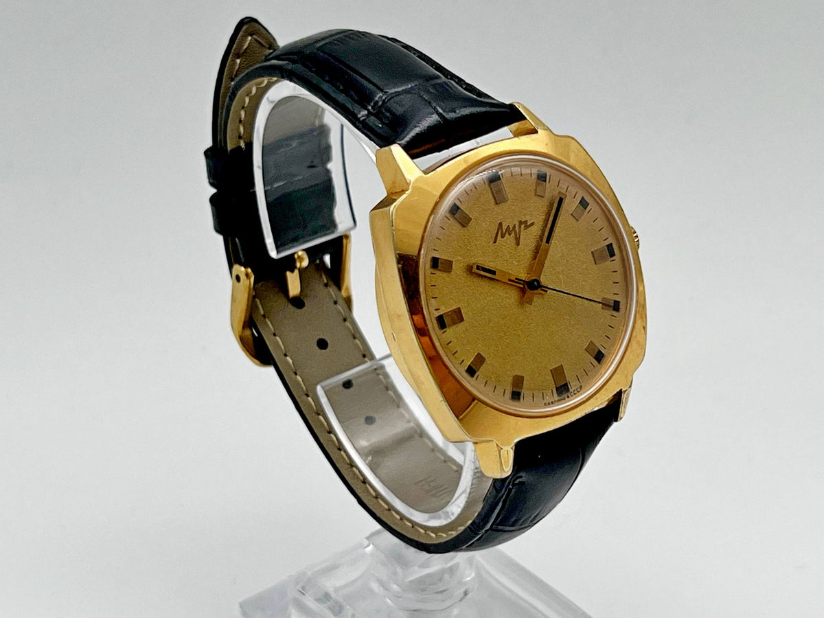 Vintage LUCH 3045 AU 20 Transistor Soviet Mechanical Watch | Gilding  Wristwatch USSR Watch
