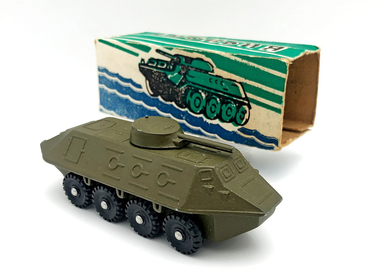 Vintage Soviet BTR-60 Armored Personnel Carrier | USSR Diecast Military Toy Car