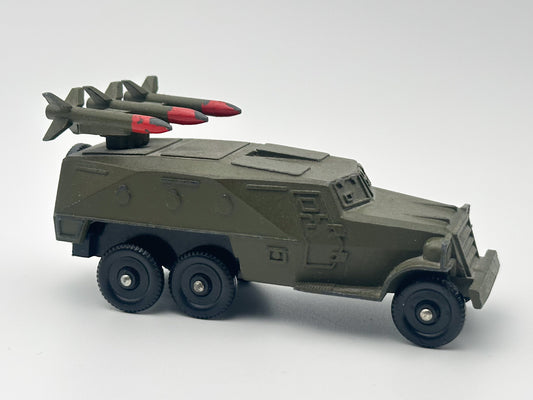 Vintage Soviet Rocket Launcher Armored Car | USSR Diecast Military Missile Toy