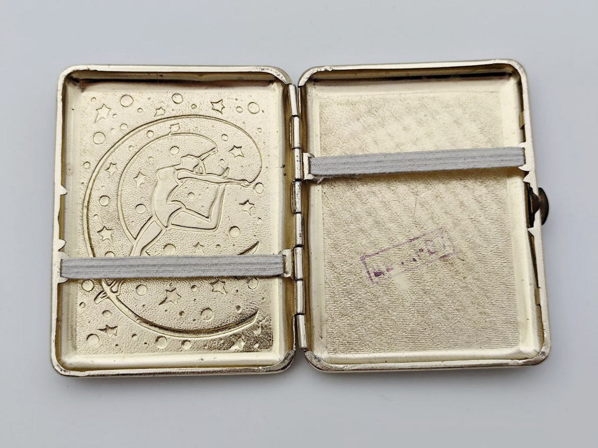 Vintage Rhythmic Gymnastics Gymnast with Ribbon Cigarette Case | Retro Sports Pocket Box Soviet Tobacciana USSR