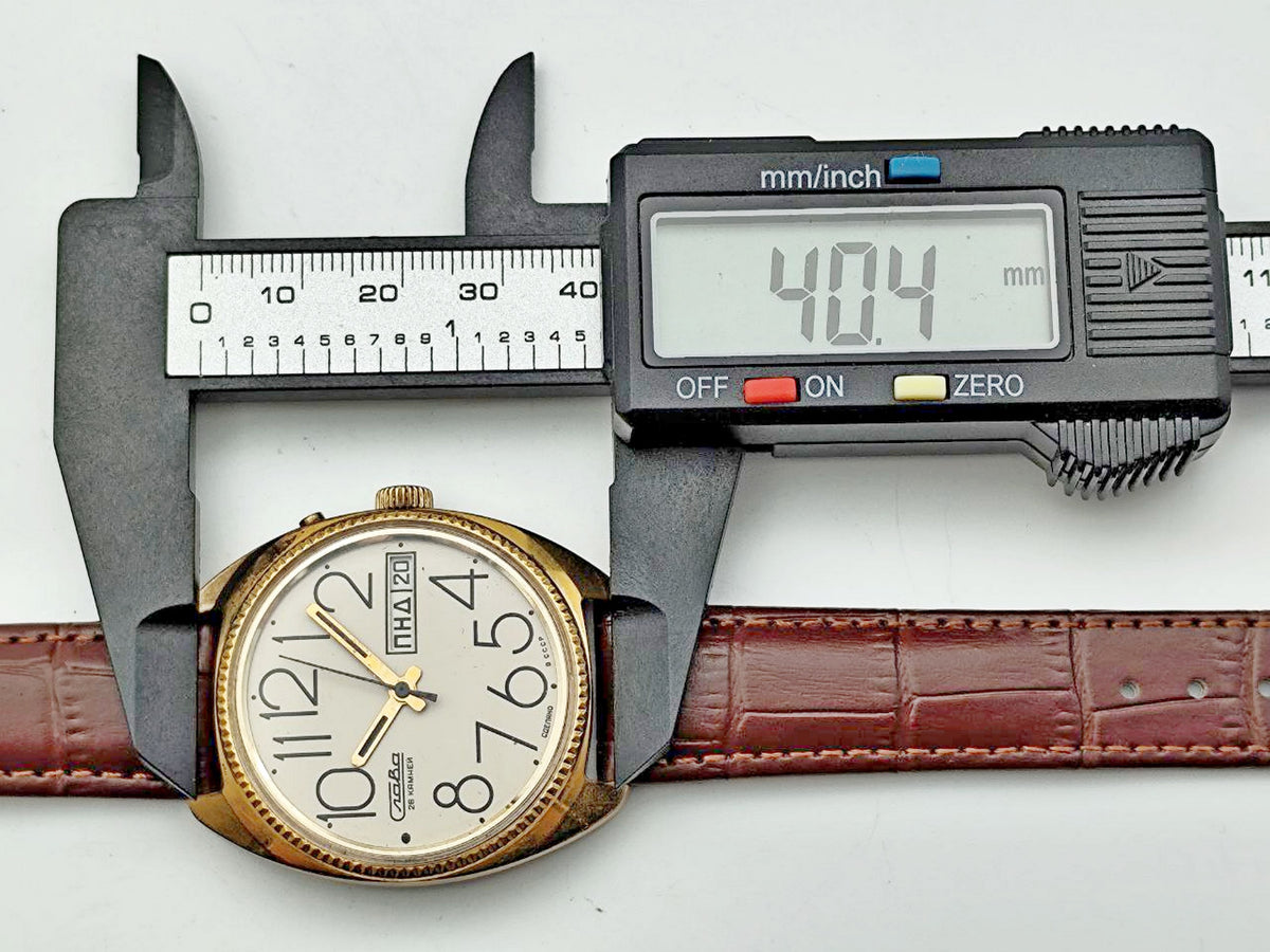 Vintage SLAVA 2428 AU 1 Soviet Mechanical Watch | Gilding  Wristwatch USSR Watch