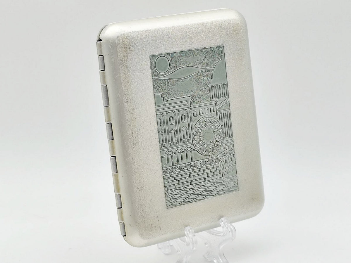 Vintage Leningrad St Isaacs Cathedral Cigarette Case | Lenemalier Artel Pocket Box Soviet Tobacciana USSR