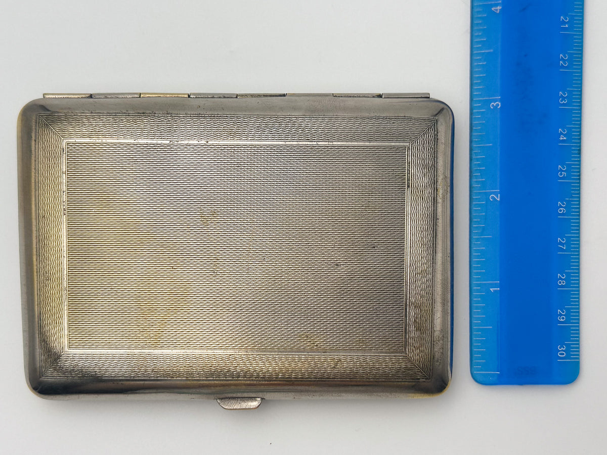 Vintage "30 Years Guarding the USSR" Soviet Cigarette Case | 1948 Anniversary Soldier Kremlin Metal Tobacciana