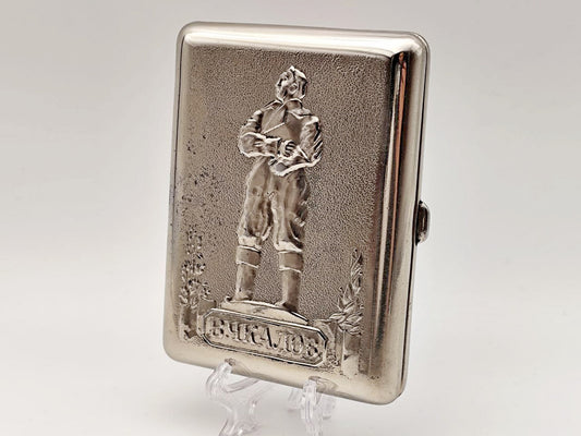 Cigarette Case Valery Chkalov Vintage Soviet | Pilot Hero Aviation Monument Tobacciana USSR