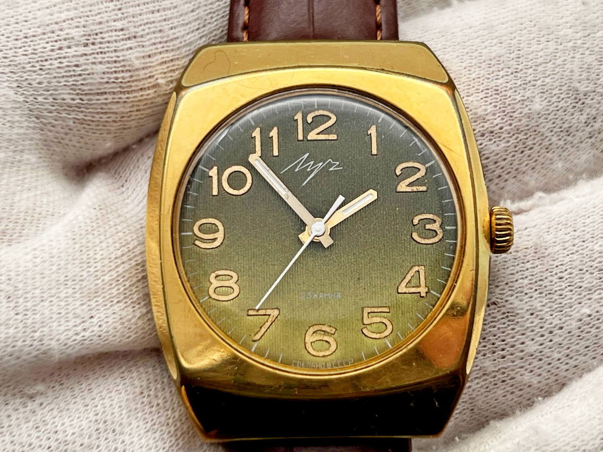 Vintage LUCH 2209 AU10 Soviet Mechanical Watch | Gilding  Wristwatch USSR Watch