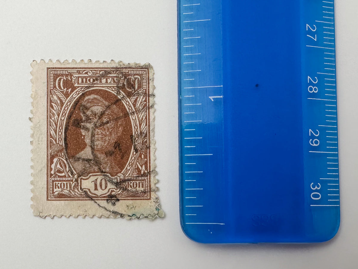 1922–1923 RSFSR & USSR Postage Stamps Collection | Vintage Early Soviet Shadr Definitive & Star Surcharge Pairs Set of 19 MH Cancelled