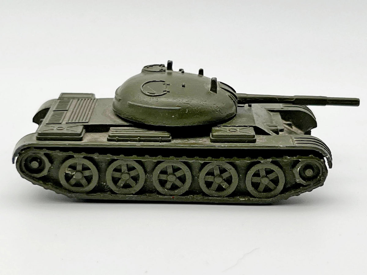 Vintage Soviet Diecast Metal T-54 / T-55 Medium Tank Toy Model USSR 1:72 | Tula Cartridge Works TPZ