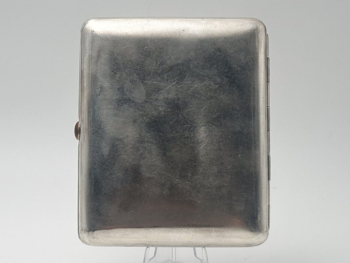 Cigarette Case Lenin Library Vintage Soviet | MMP Metallodetal Melchior Tobacciana USSR