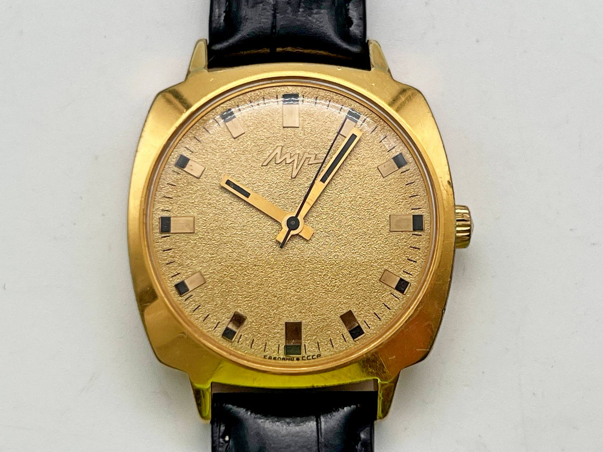 Vintage LUCH 3045 AU 20 Transistor Soviet Mechanical Watch | Gilding  Wristwatch USSR Watch