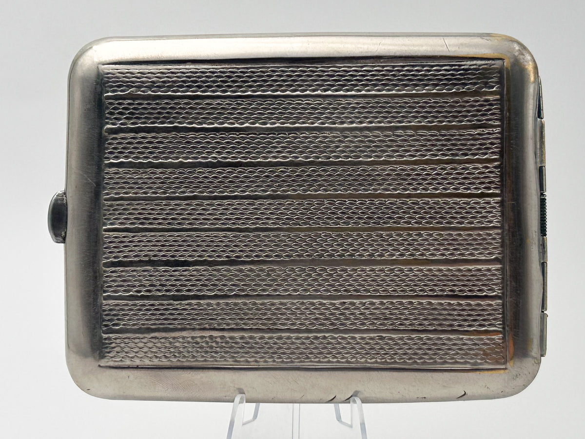 Vintage "Three Bogatyrs" Soviet Cigarette Case | Rare Mosshtamp Factory USSR Embossed Knights Metal Tobacciana
