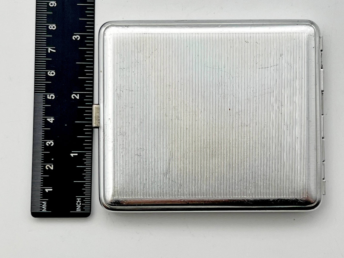 Vintage "Leningrad Ship" Soviet Cigarette Case | USSR Admiralty Sailing Boat Guilloche Metal Tobacciana Souvenir