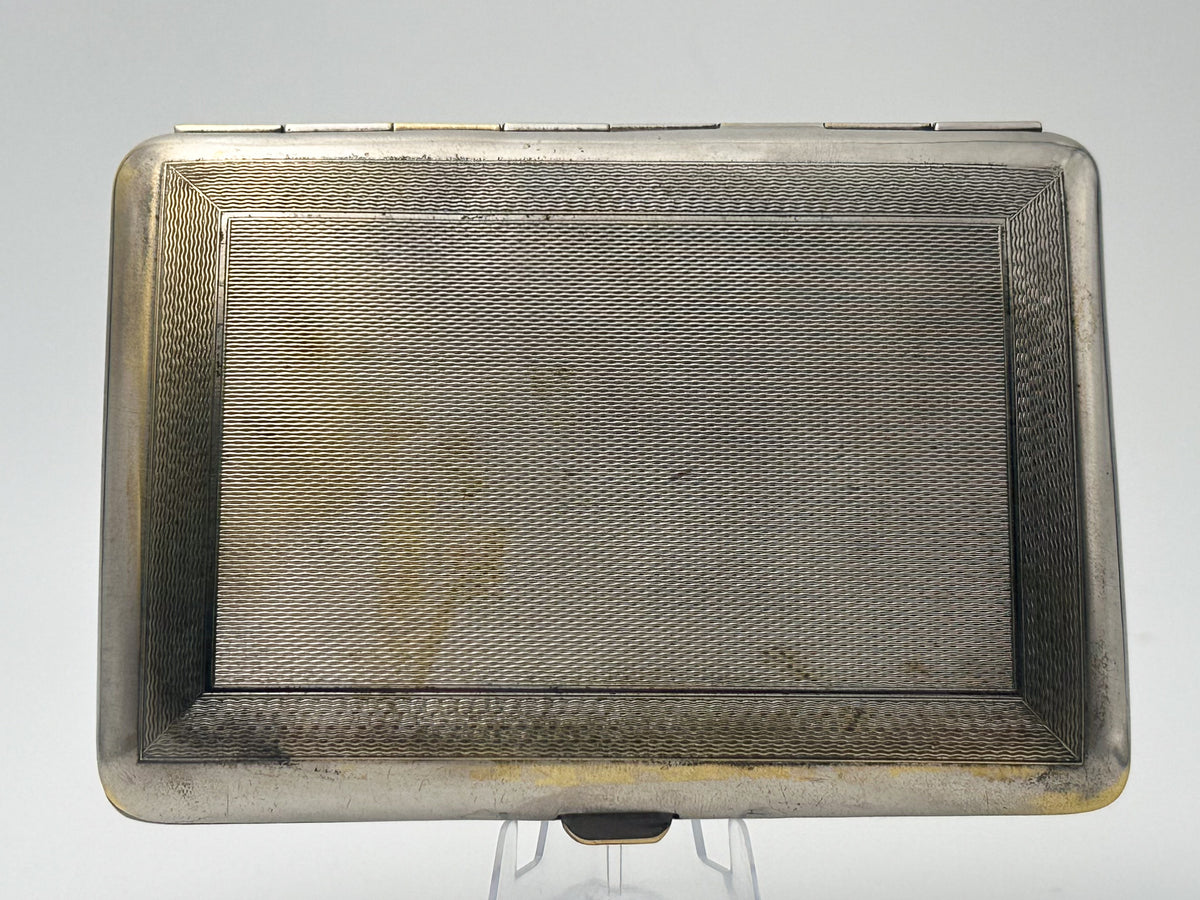 Vintage "30 Years Guarding the USSR" Soviet Cigarette Case | 1948 Anniversary Soldier Kremlin Metal Tobacciana