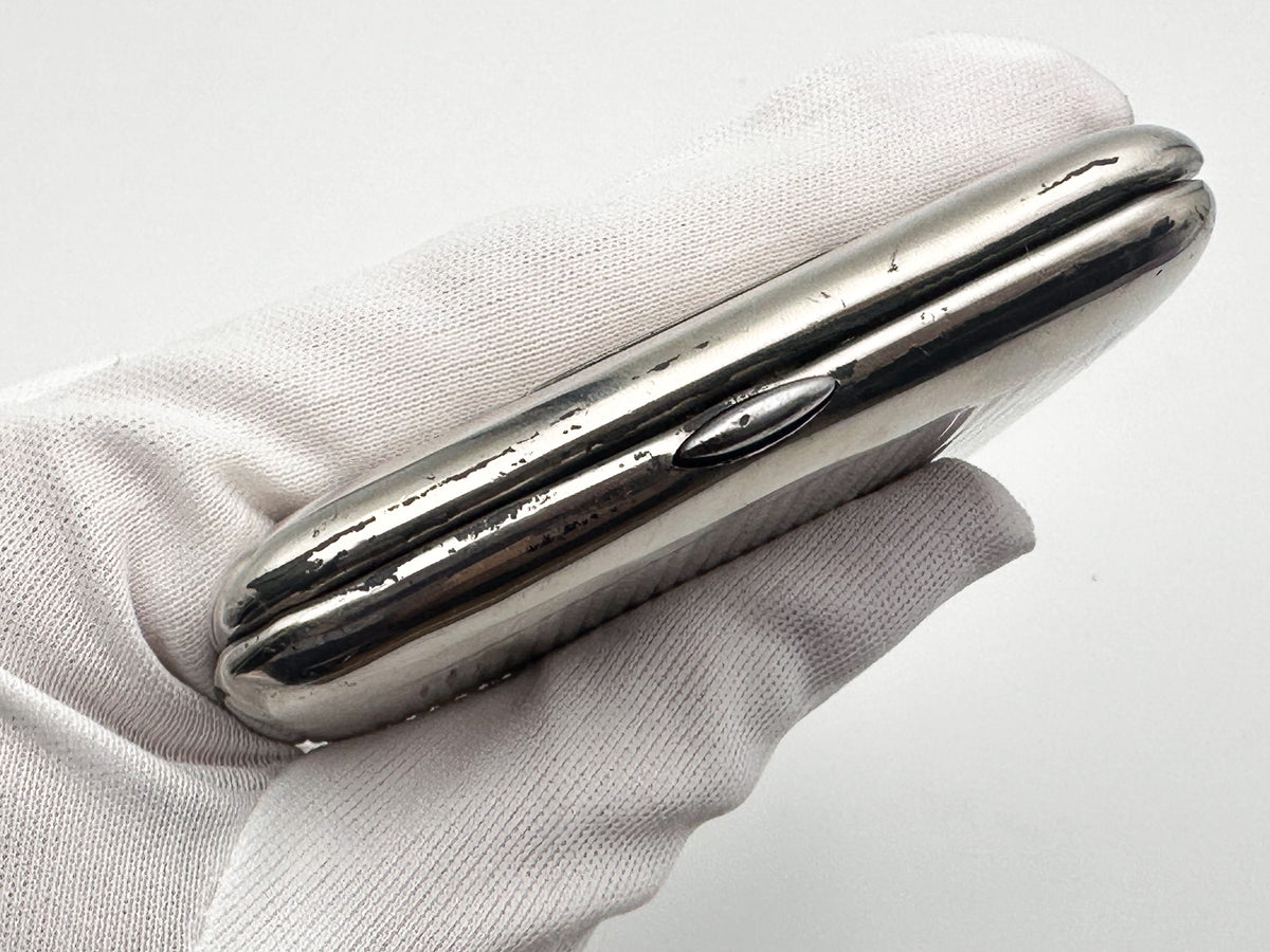 Vintage "VDNH" Soviet Cigarette Case | USSR Exhibition of Achievements of National Economy Embossed Metal Tobacciana