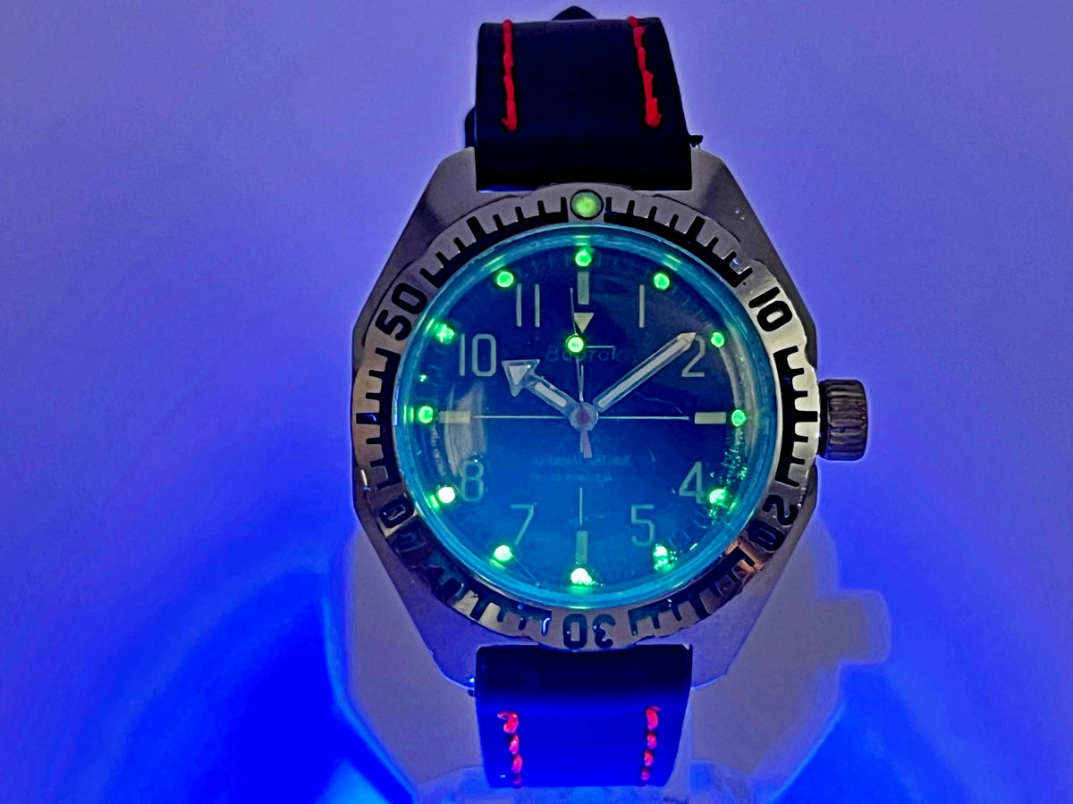 Vintage WOSTOK Amphibia 2409 Antimagnetic Soviet Mechanical Watch VOSTOK | USSR Diver Black Dial 17 Jewels 200m Shockproof Men's Watch