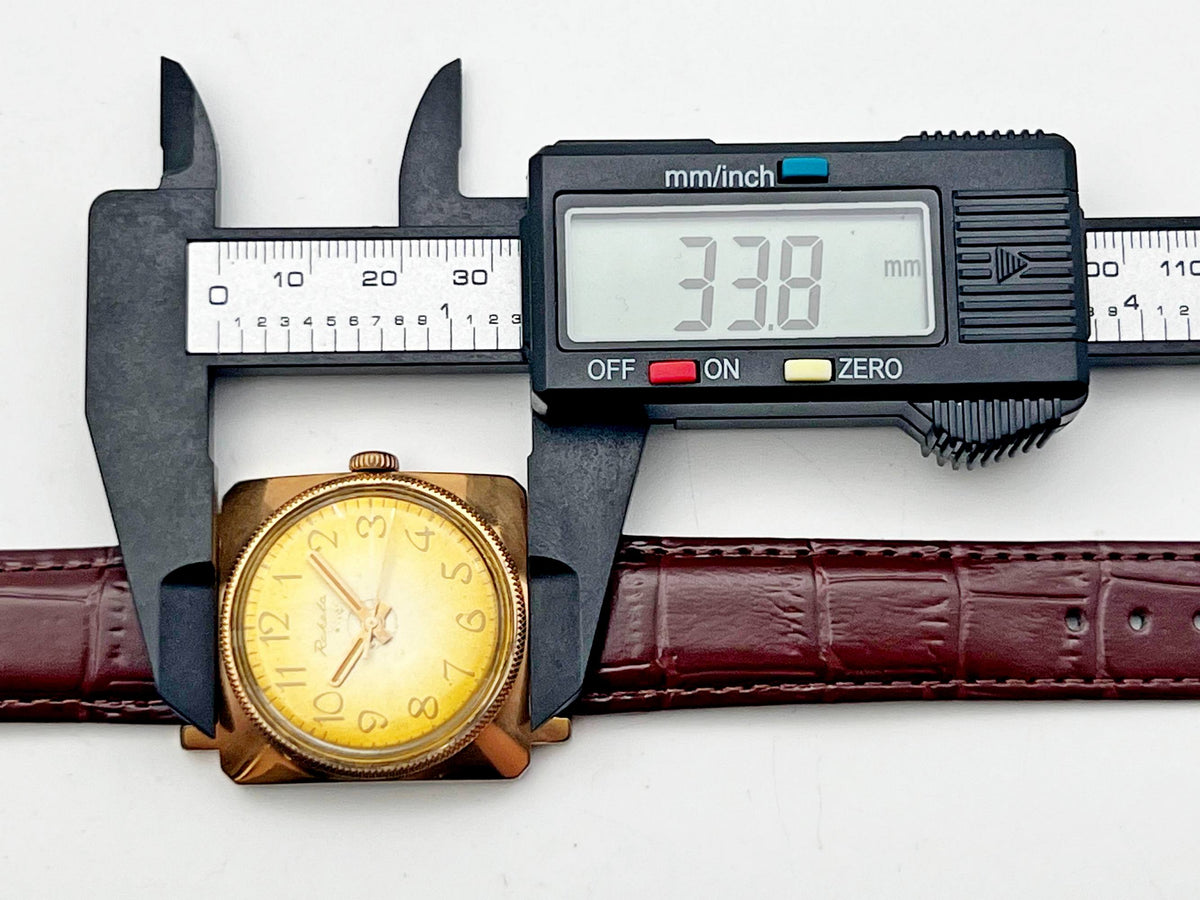 Vintage Raketa 2609 Square AU 20 Soviet Mechanical Watch | USSR Watch