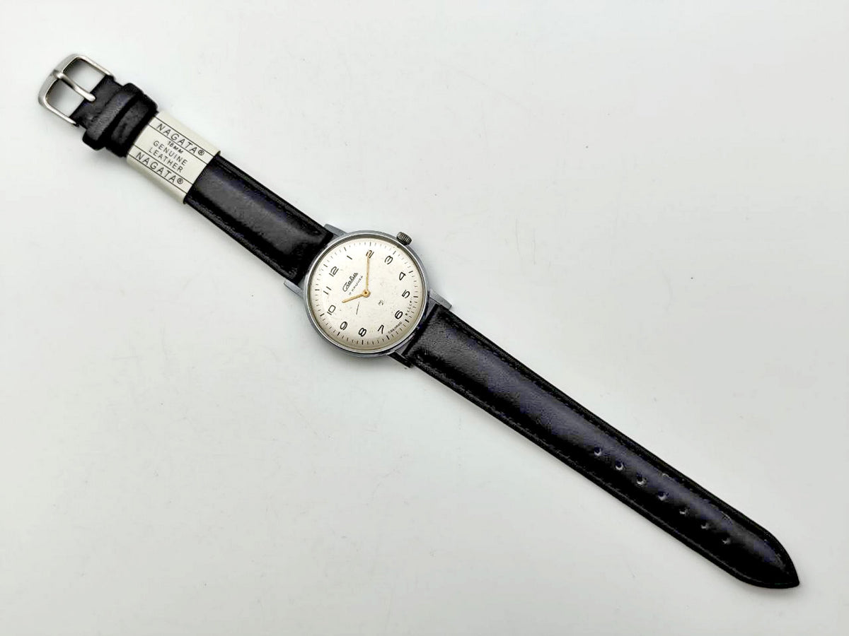 Vintage SLAVA 1600 Ultraslim Soviet Mechanical Wristwatch | Rare Men's Dress Watch 17 Jewels USSR