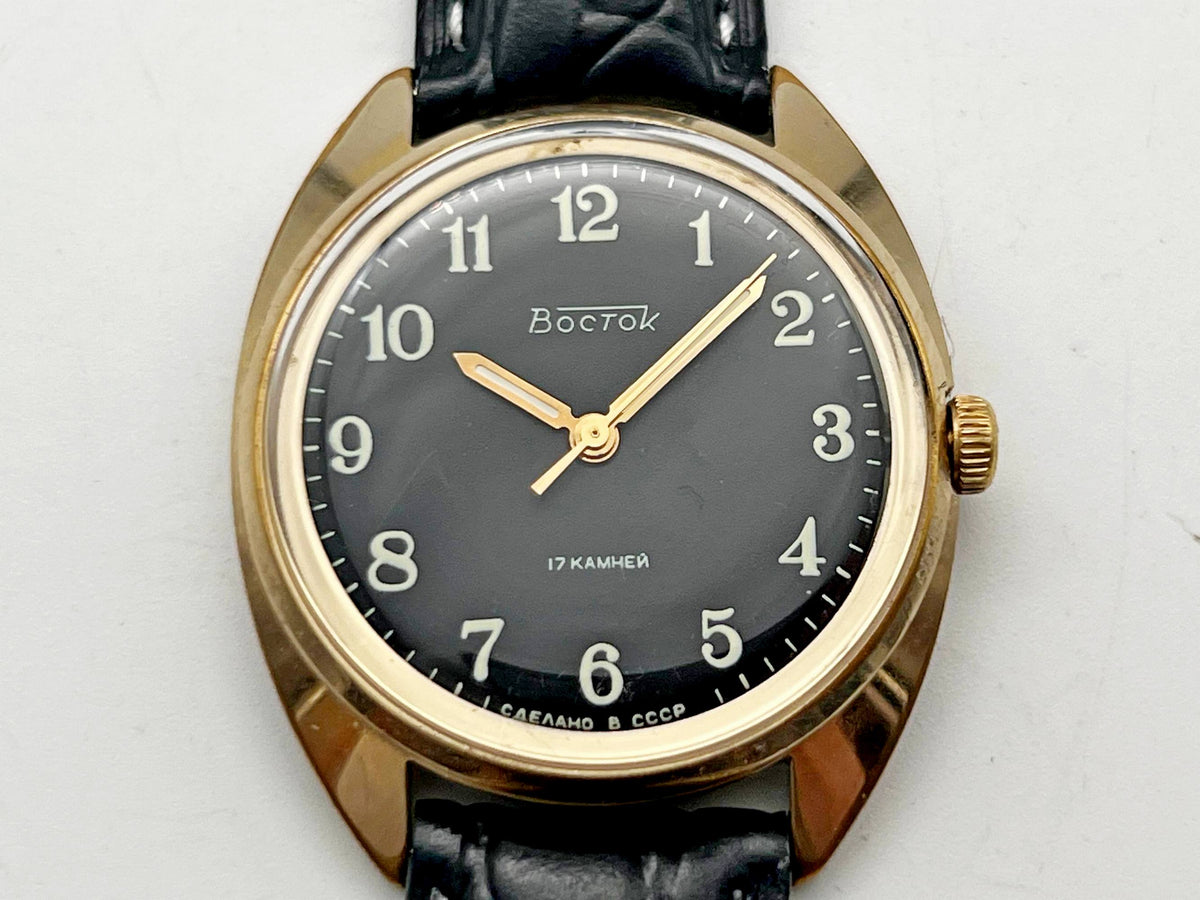 Vintage WOSTOK 2409 AU1 Gilt Soviet Mechanical Wristwatch | Vostok USSR Watch