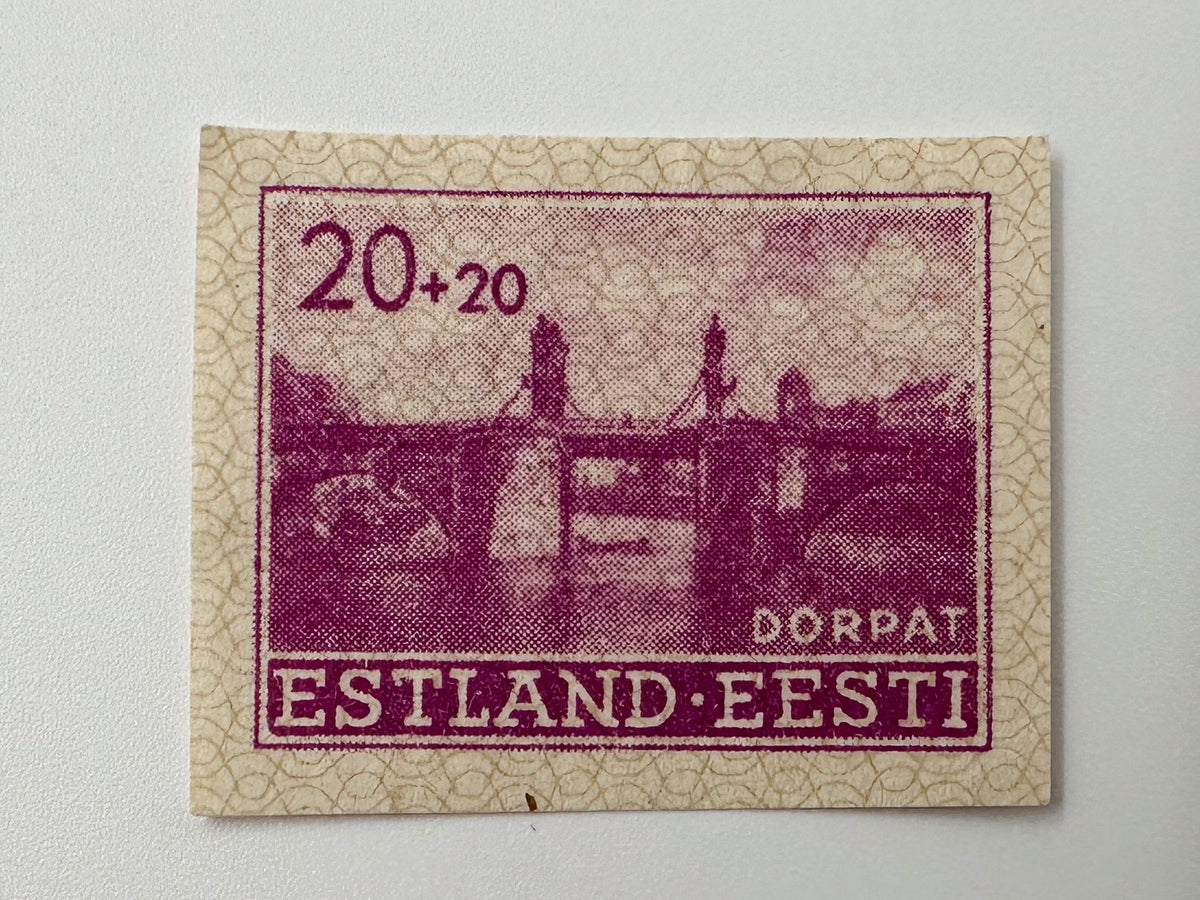 1941 Baltic WWII German Local Issue Postage Stamps Collection | Vintage Latvia & Estonia Overprints Set of 11 MH