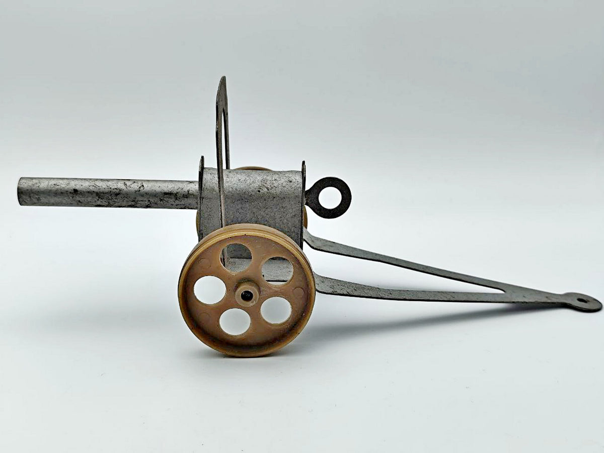 Vintage Soviet Artillery Cannon Toy | USSR Metal Field Gun Military Collectible