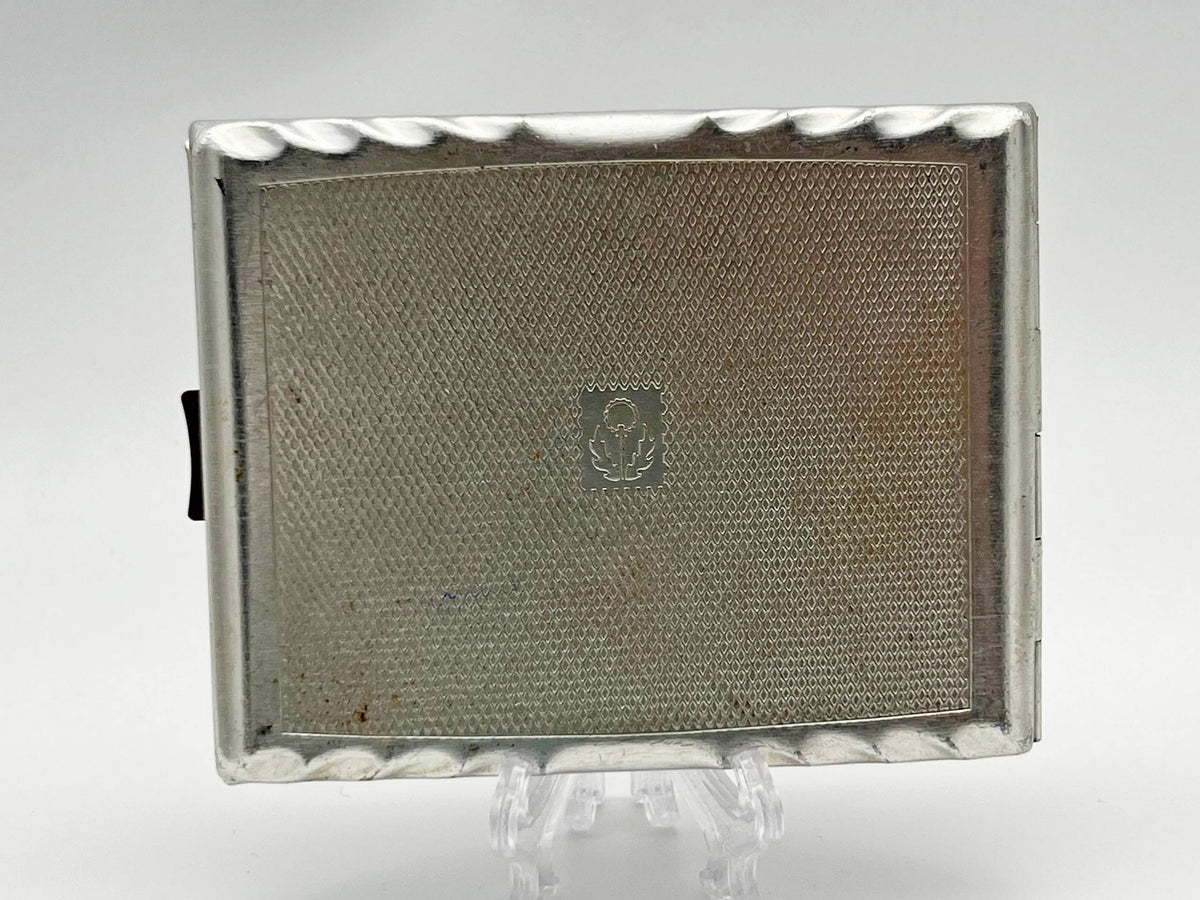 Cigarette Case Golden Ring Vintage Soviet | Map Tourist Route Enamel Aluminum Tobacciana USSR