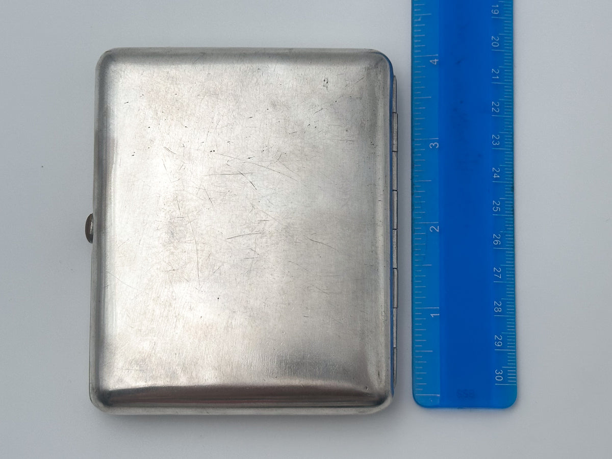 Cigarette Case Lenin Library Vintage Soviet | MMP Metallodetal Melchior Tobacciana USSR