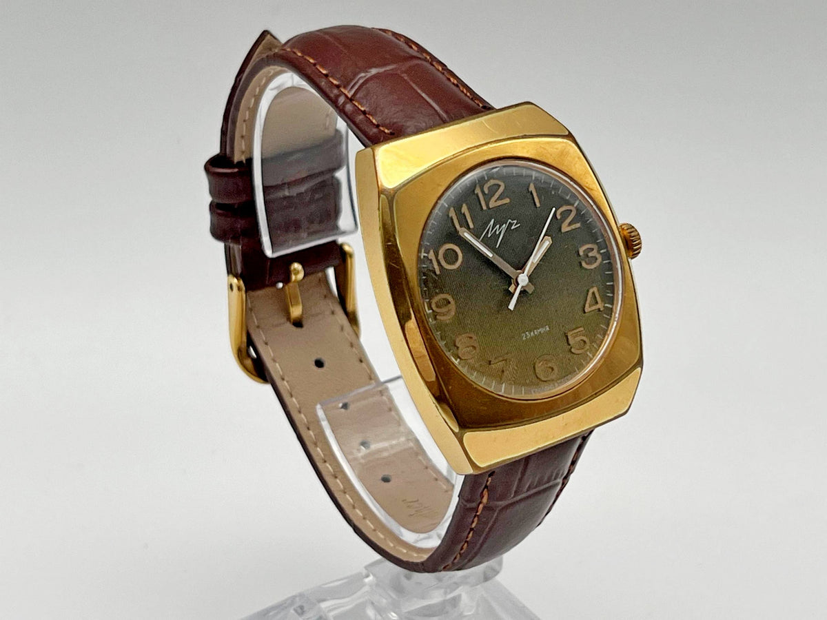Vintage LUCH 2209 AU10 Soviet Mechanical Watch | Gilding  Wristwatch USSR Watch