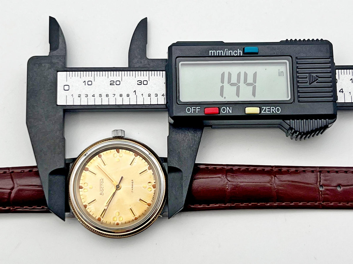 Vintage WOSTOK 2409 Soviet Mechanical Watch VOSTOK | Rare Dial 17 Jewels USSR Dress Men's Wristwatch