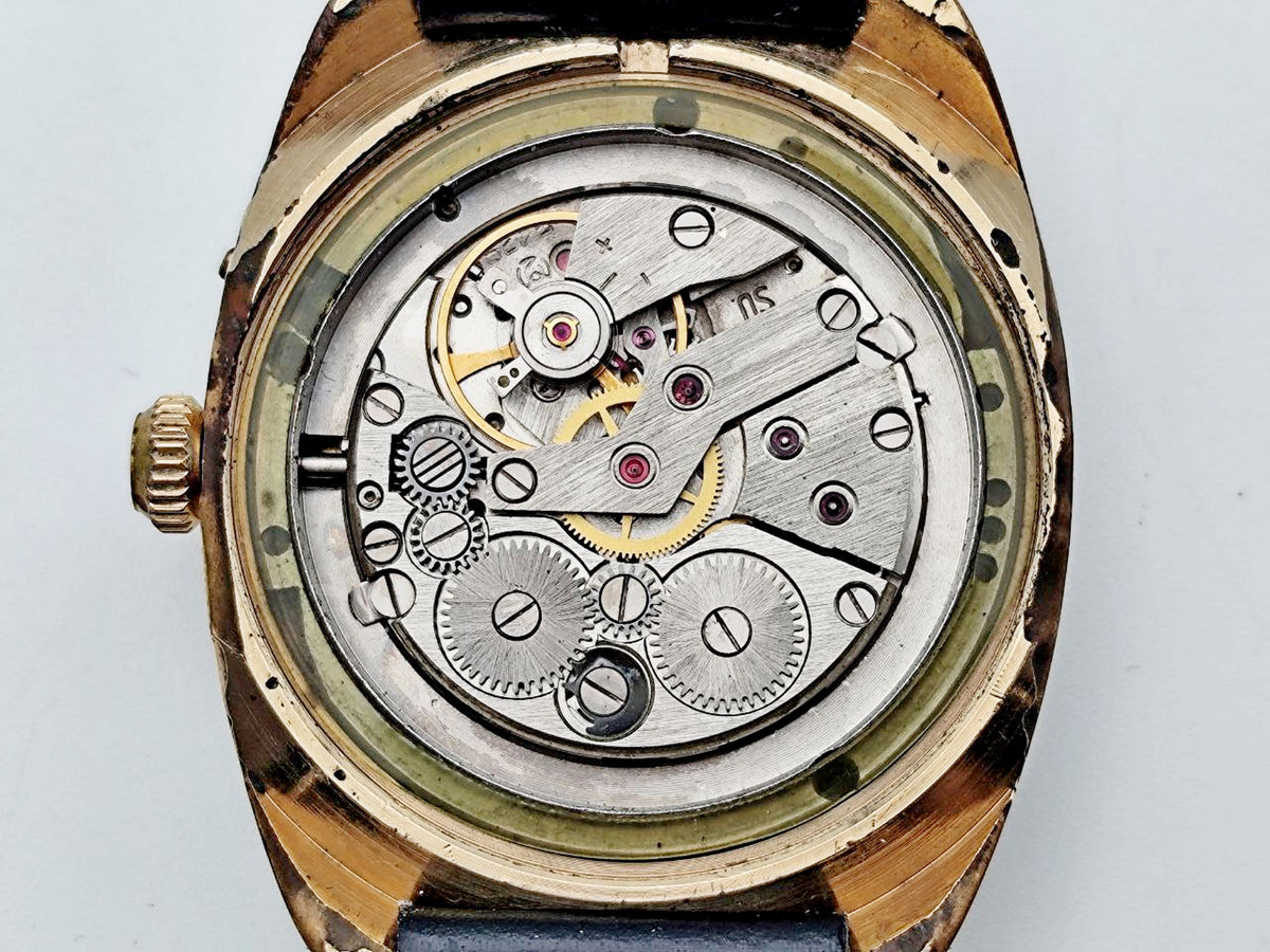 Vintage SLAVA 2428 Fridge Refrigerator AU10 Soviet Mechanical Watch | Gilding  Wristwatch USSR Watch